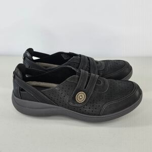 Aravon by New Balance Women’s Black Leather Mary Jane Walking Shoes Size 9.5